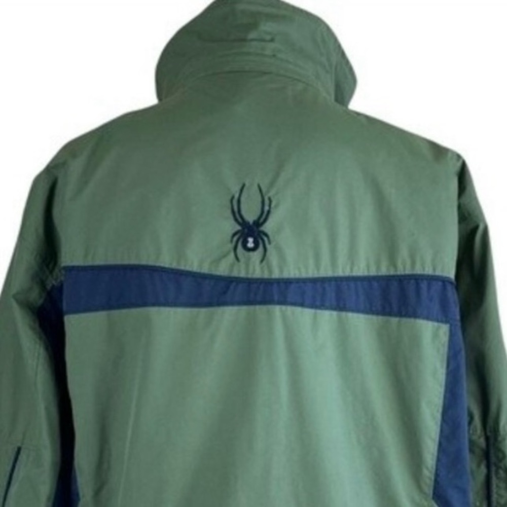 Spyder Lightweight Windbreakers Green & Black Col… - image 6